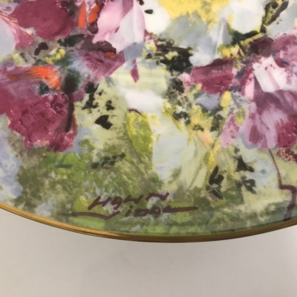 Royal Doulton 1975 Spring Harmony Hahn Vidal Collector Plate # 6,611 Floral - Picture 6 of 6